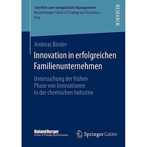 Innovation in erfolgreichen Familienunternehmen / Schriften zum europäischen Management, Andreas Binder