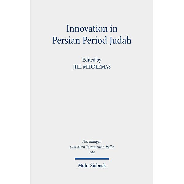 Innovation in Persian Period Judah