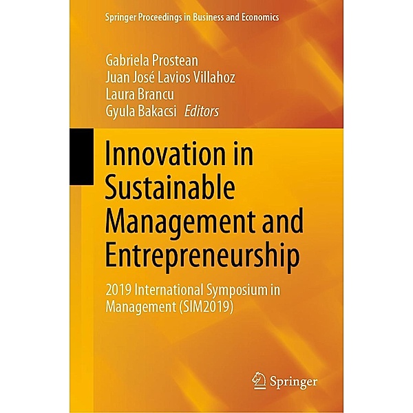 Innovation in Sustainable Management and Entrepreneurship / Springer Proceedings in Business and Economics