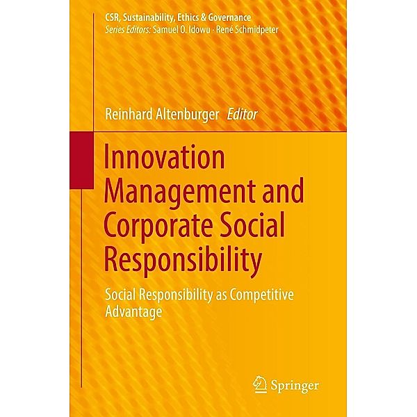 Innovation Management and Corporate Social Responsibility / CSR, Sustainability, Ethics & Governance