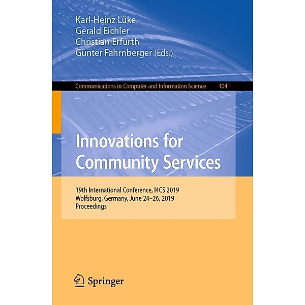 Innovations for Community Services / Communications in Computer and Information Science Bd.1041