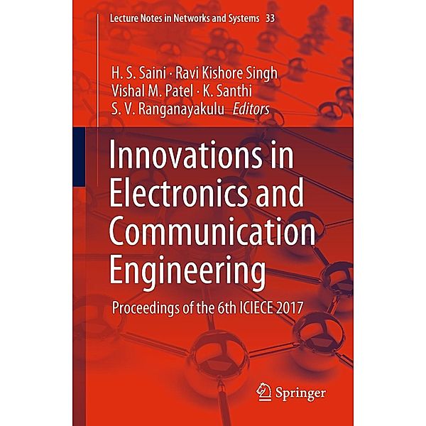 Innovations in Electronics and Communication Engineering / Lecture Notes in Networks and Systems Bd.33