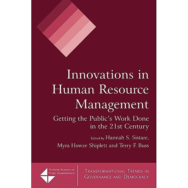 Innovations in Human Resource Management, Hannah S. Sistare, Myra Howze Shiplett, Terry F. Buss