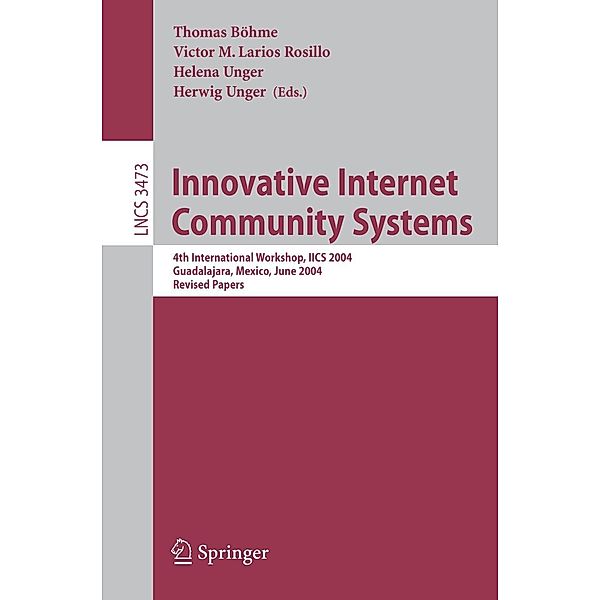 Innovative Internet Community Systems