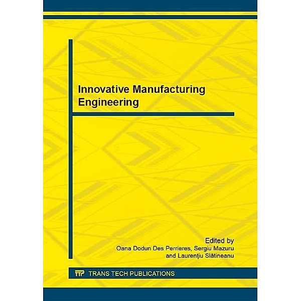 Innovative Manufacturing Engineering