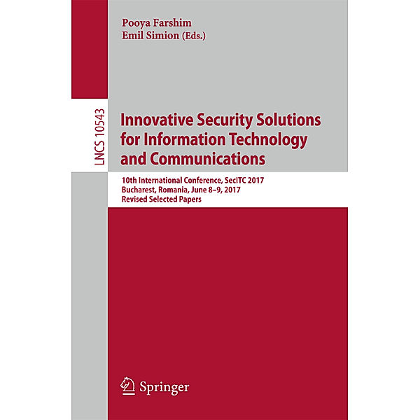 Innovative Security Solutions for Information Technology and Communications