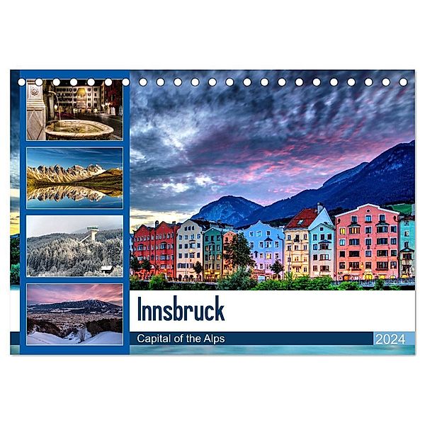 Innsbruck - Capital of the Alps (Tischkalender 2024 DIN A5 quer), CALVENDO Monatskalender, Danijel Jovanovic