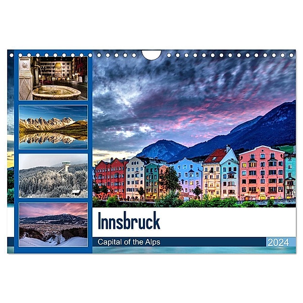 Innsbruck - Capital of the Alps (Wandkalender 2024 DIN A4 quer), CALVENDO Monatskalender, Danijel Jovanovic