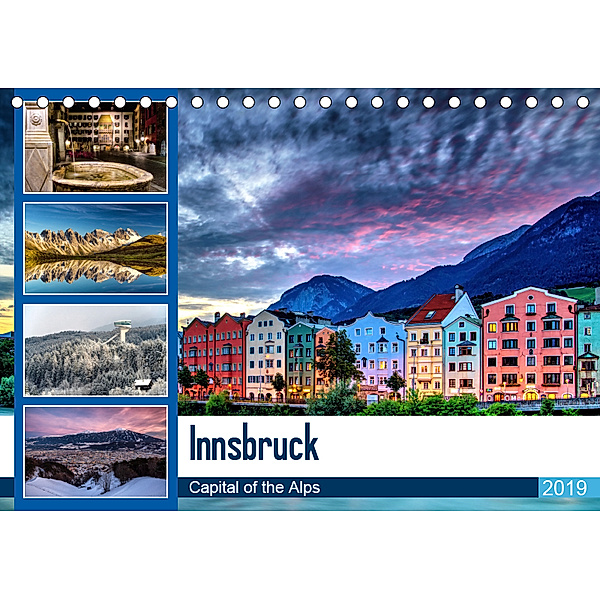 Innsbruck - Capital of the AlpsAT-Version (Tischkalender 2019 DIN A5 quer), Danijel Jovanovic