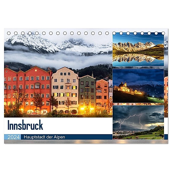 Innsbruck - Hauptstadt der Alpen (Tischkalender 2024 DIN A5 quer), CALVENDO Monatskalender, Danijel Jovanovic