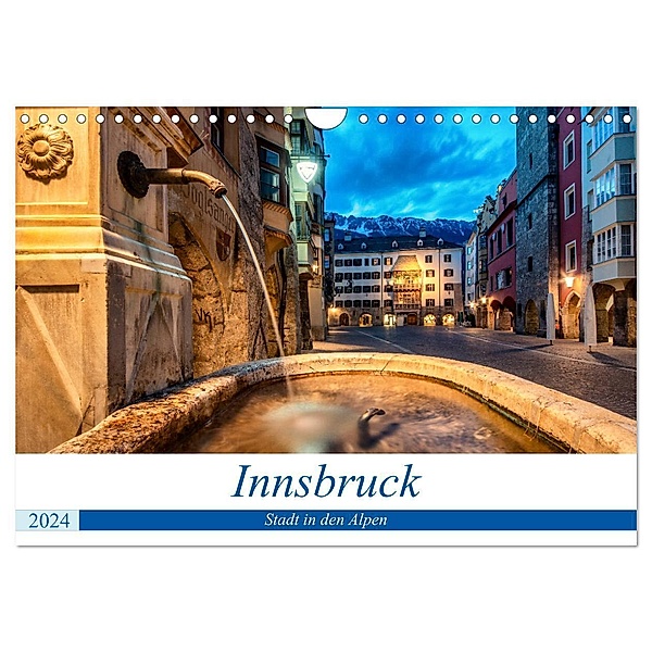 Innsbruck - Stadt in den Alpen (Wandkalender 2024 DIN A4 quer), CALVENDO Monatskalender, Danijel Jovanovic