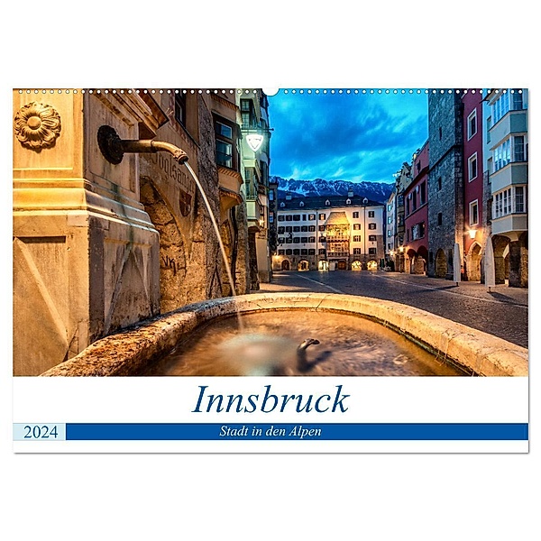 Innsbruck - Stadt in den Alpen (Wandkalender 2024 DIN A2 quer), CALVENDO Monatskalender, Danijel Jovanovic