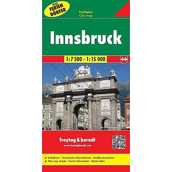 Innsbruck, Stadtplan 1:7500 - 1:15000