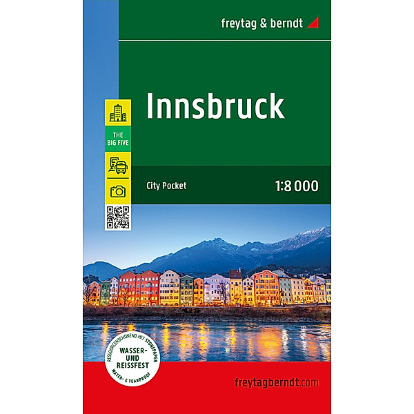 Innsbruck, Stadtplan 1:8.000, freytag & berndt
