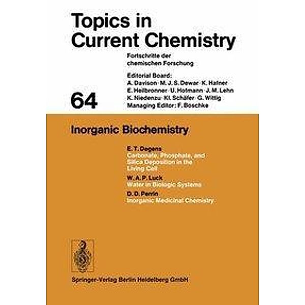 Inorganic Biochemistry, Kendall N. Houk, Christopher A. Hunter, Michael J. Krische