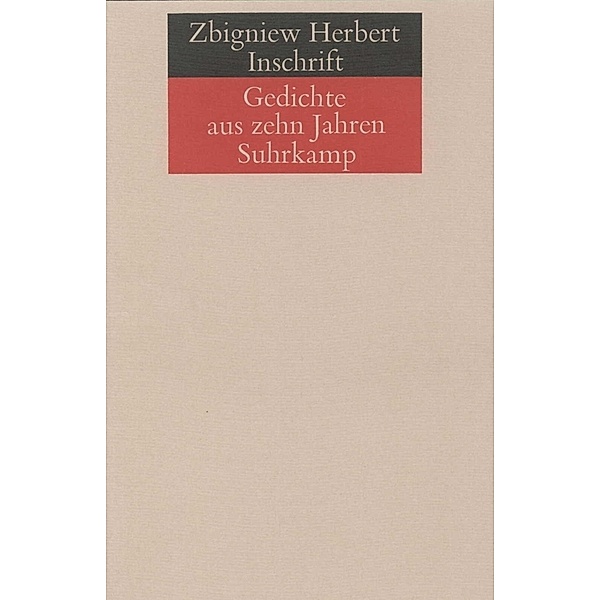 Inschrift, Zbigniew Herbert