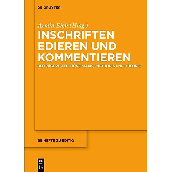 Inschriften edieren und kommentieren