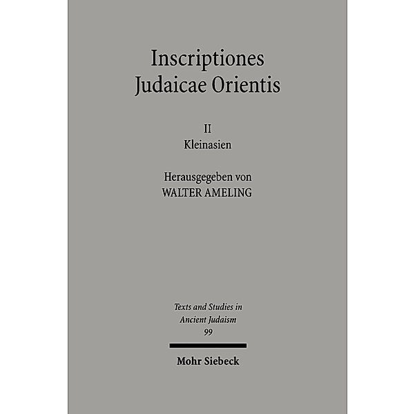 Inscriptiones Judaicae Orientis