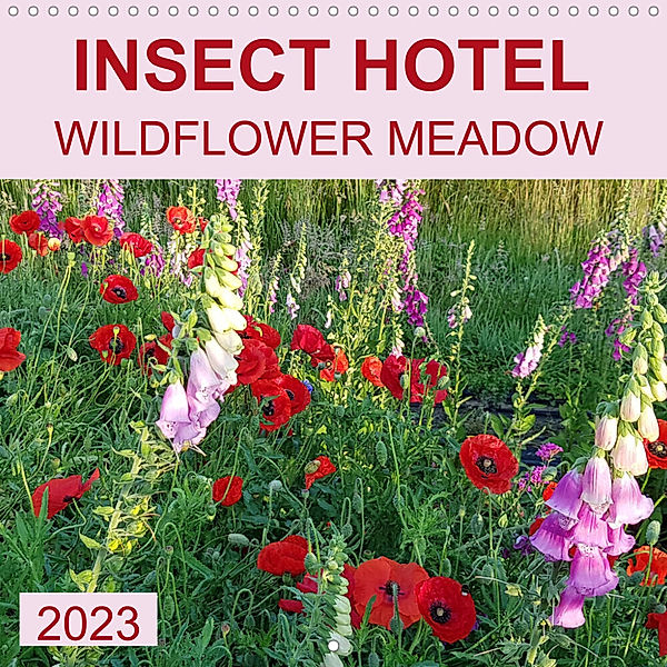 Insect hotel wildflower meadow (Wall Calendar 2023 300 × 300 mm Square), Claudia Kleemann