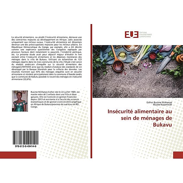 Insécurité alimentaire au sein de ménages de Bukavu, Esther Busime Mirhanyo, Muzee Kazamwali