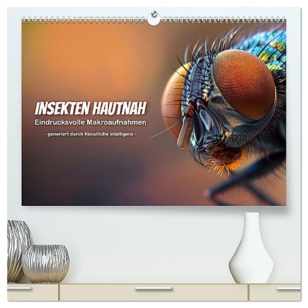Insekten hautnah (hochwertiger Premium Wandkalender 2025 DIN A2 quer), Kunstdruck in Hochglanz, Calvendo, Peter R. Stuhlmann