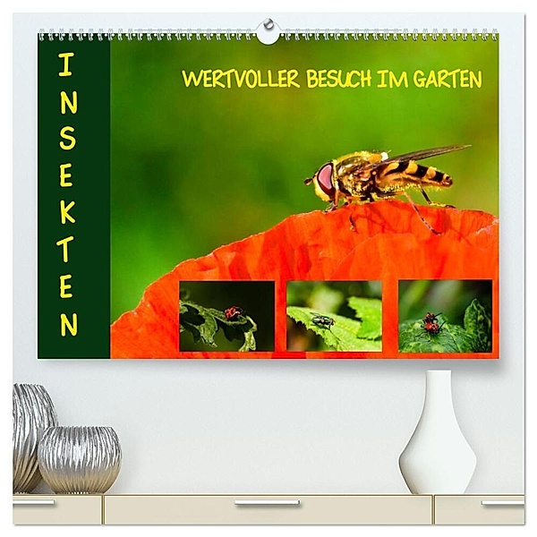 Insekten - wertvolle Gäste im Garten (hochwertiger Premium Wandkalender 2024 DIN A2 quer), Kunstdruck in Hochglanz, Brinja Schmidt