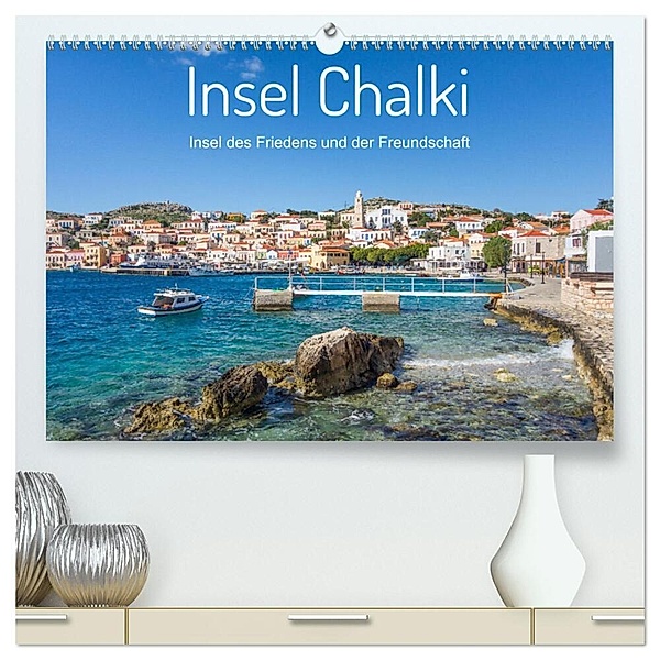 Insel Chalki (hochwertiger Premium Wandkalender 2024 DIN A2 quer), Kunstdruck in Hochglanz, Stefan O. Schüller und Elke Schüller