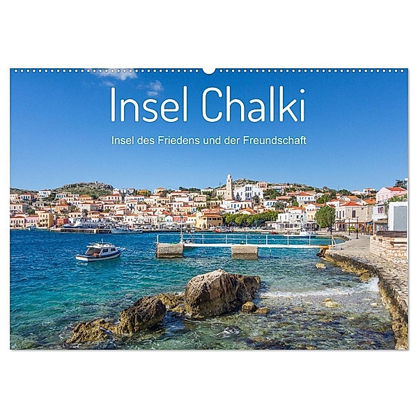 Insel Chalki (Wandkalender 2024 DIN A2 quer), CALVENDO Monatskalender, Stefan O. Schüller und Elke Schüller