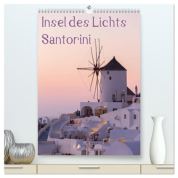 Insel des Lichts - Santorini (hochwertiger Premium Wandkalender 2024 DIN A2 hoch), Kunstdruck in Hochglanz, Thomas Klinder