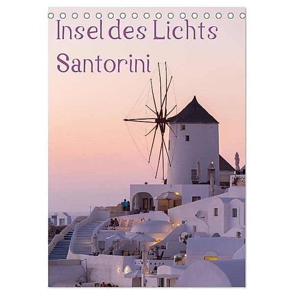 Insel des Lichts - Santorini (Tischkalender 2024 DIN A5 hoch), CALVENDO Monatskalender, Thomas Klinder