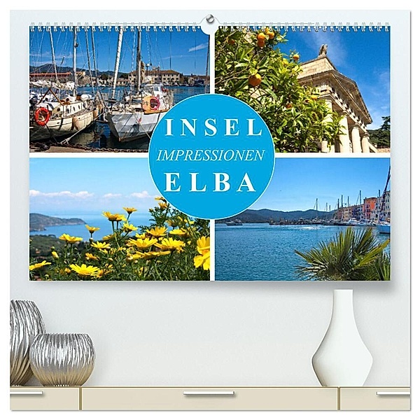 Insel Elba Impressionen (hochwertiger Premium Wandkalender 2024 DIN A2 quer), Kunstdruck in Hochglanz, Walter J. Richtsteig