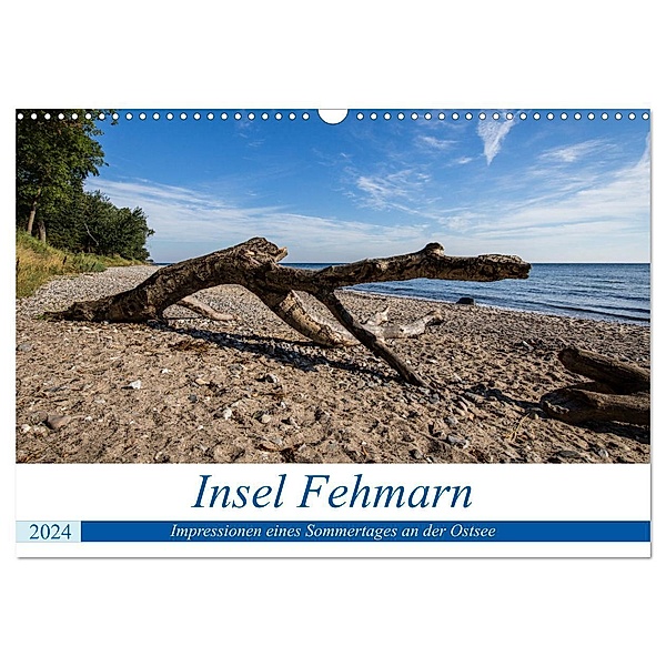 Insel Fehmarn - Impressionen eines Sommertages an der Ostsee (Wandkalender 2024 DIN A3 quer), CALVENDO Monatskalender, Lutz Peter