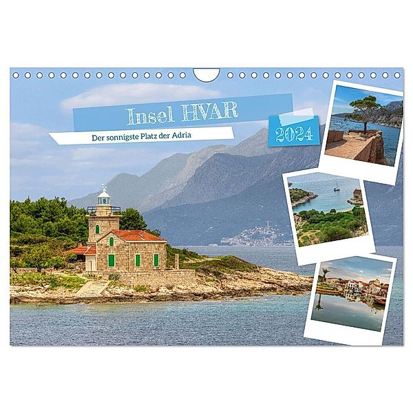 Insel Hvar - Der sonnigste Platz der Adria (Wandkalender 2024 DIN A4 quer), CALVENDO Monatskalender, Joana Kruse