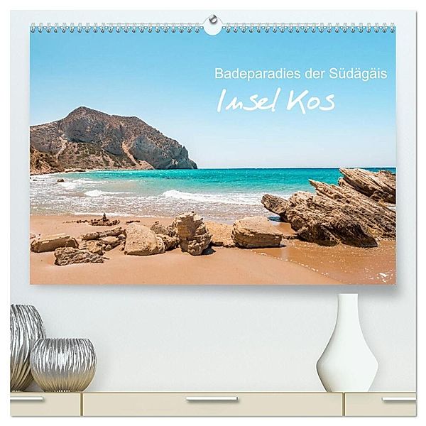 Insel Kos - Badeparadies der Südägäis (hochwertiger Premium Wandkalender 2024 DIN A2 quer), Kunstdruck in Hochglanz, Thomas / Jastram, Elisabeth Jastram