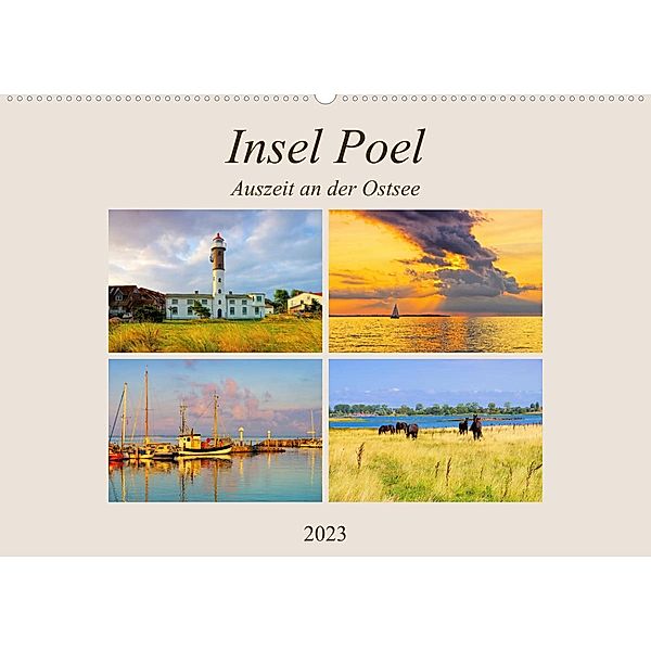 Insel Poel - Auszeit an der Ostsee (Wandkalender 2023 DIN A2 quer), LianeM