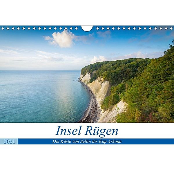 Insel Rügen - Die Küste von Sellin bis Kap Arkona (Wandkalender 2021 DIN A4 quer), Martin Wasilewski