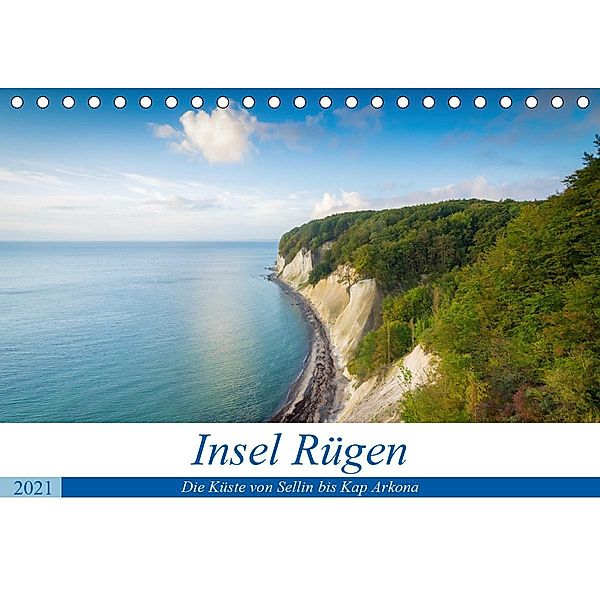 Insel Rügen - Die Küste von Sellin bis Kap Arkona (Tischkalender 2021 DIN A5 quer), Martin Wasilewski