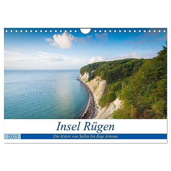 Insel Rügen - Die Küste von Sellin bis Kap Arkona (Wandkalender 2025 DIN A4 quer), CALVENDO Monatskalender, Calvendo, Martin Wasilewski