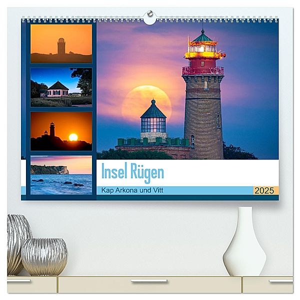 Insel Rügen - Kap Arkona und Vitt (hochwertiger Premium Wandkalender 2025 DIN A2 quer), Kunstdruck in Hochglanz, Calvendo, Martin Wasilewski