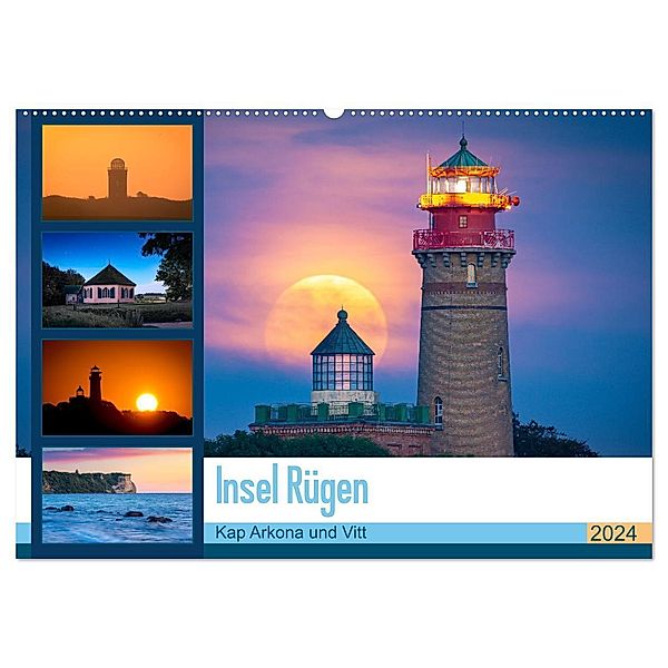 Insel Rügen - Kap Arkona und Vitt (Wandkalender 2024 DIN A2 quer), CALVENDO Monatskalender, Martin Wasilewski
