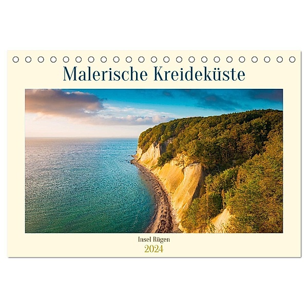 Insel Rügen - Malerische Kreideküste (Tischkalender 2024 DIN A5 quer), CALVENDO Monatskalender, Martin Wasilewski