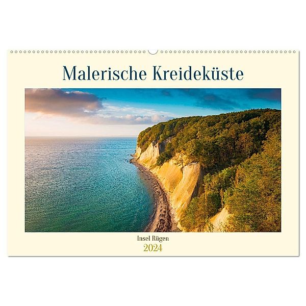 Insel Rügen - Malerische Kreideküste (Wandkalender 2024 DIN A2 quer), CALVENDO Monatskalender, Martin Wasilewski