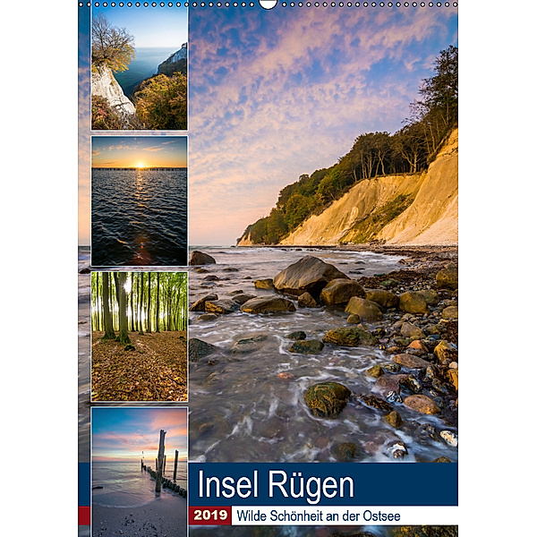 Insel Rügen - Wilde Schönheit an der Ostsee (Wandkalender 2019 DIN A2 hoch), Martin Wasilewski