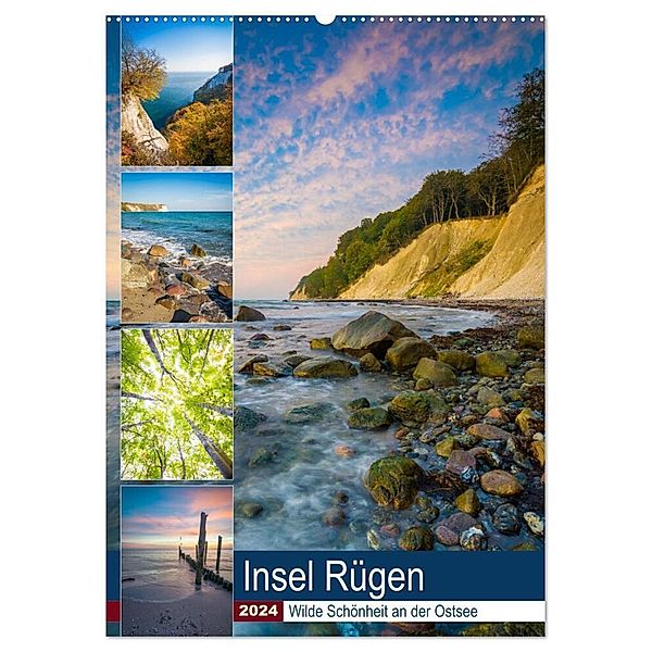 Insel Rügen - Wilde Schönheit an der Ostsee (Wandkalender 2024 DIN A2 hoch), CALVENDO Monatskalender, Martin Wasilewski