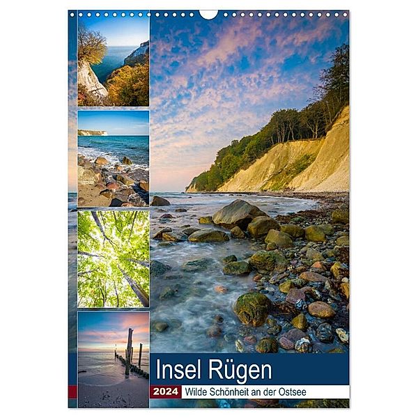 Insel Rügen - Wilde Schönheit an der Ostsee (Wandkalender 2024 DIN A3 hoch), CALVENDO Monatskalender, Martin Wasilewski