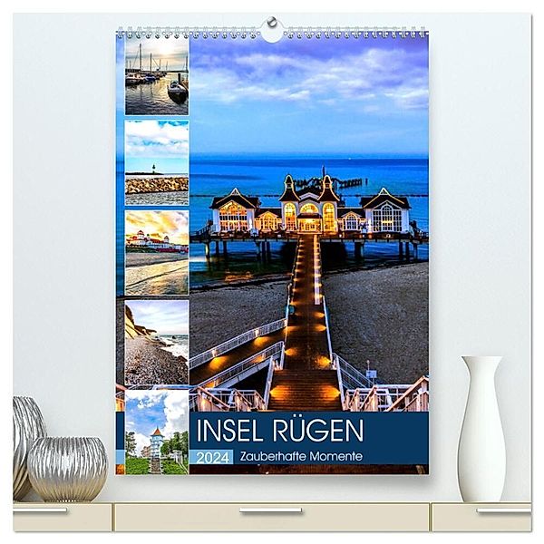 INSEL RÜGEN - Zauberhafte Momente (hochwertiger Premium Wandkalender 2024 DIN A2 hoch), Kunstdruck in Hochglanz, Andrea Dreegmeyer