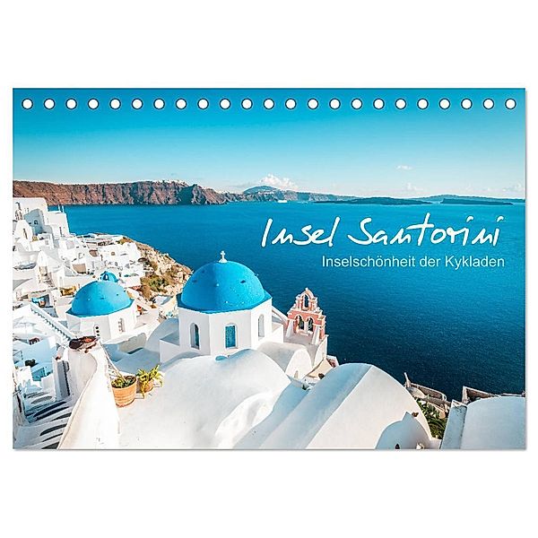 Insel Santorini - Inselschönheit der Kykladen (Tischkalender 2024 DIN A5 quer), CALVENDO Monatskalender, Thomas / Jastram, Elisabeth Jastram