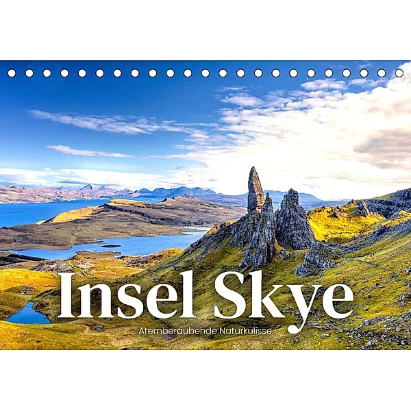 Insel Skye - Atemberaubende Naturkulisse (Tischkalender 2023 DIN A5 quer), Happy Monkey