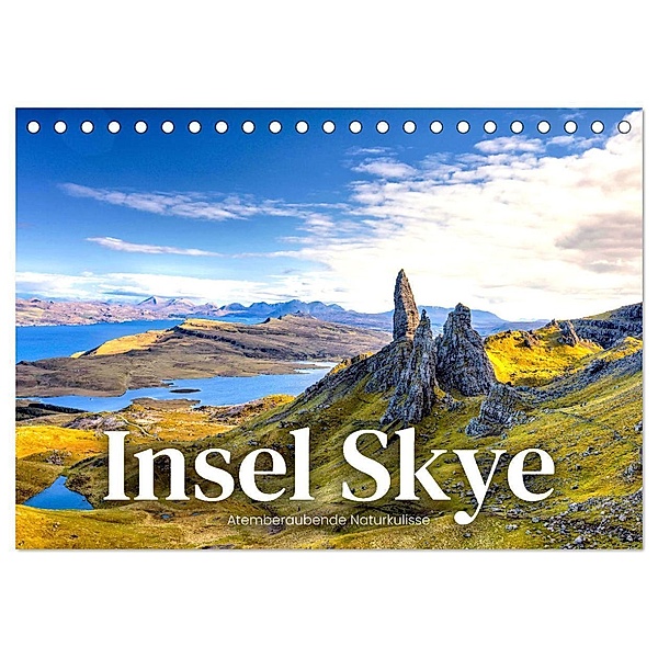 Insel Skye - Atemberaubende Naturkulisse (Tischkalender 2024 DIN A5 quer), CALVENDO Monatskalender, Happy Monkey