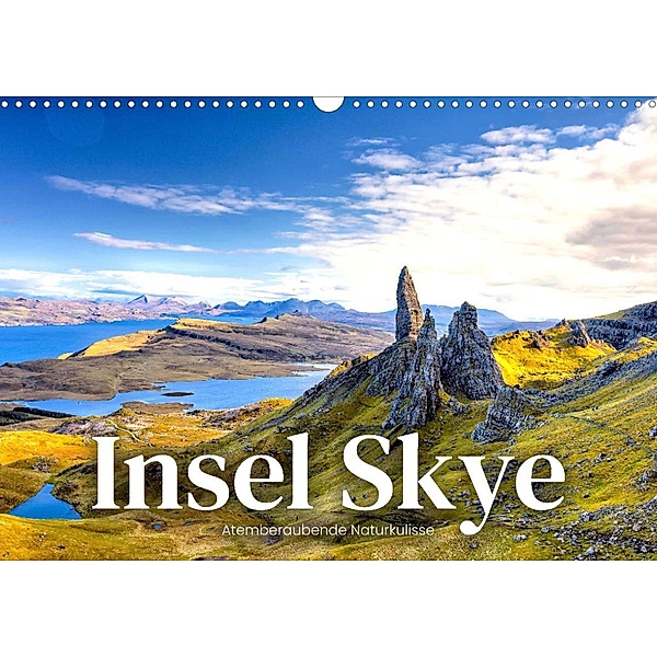 Insel Skye - Atemberaubende Naturkulisse (Wandkalender 2023 DIN A3 quer), Happy Monkey